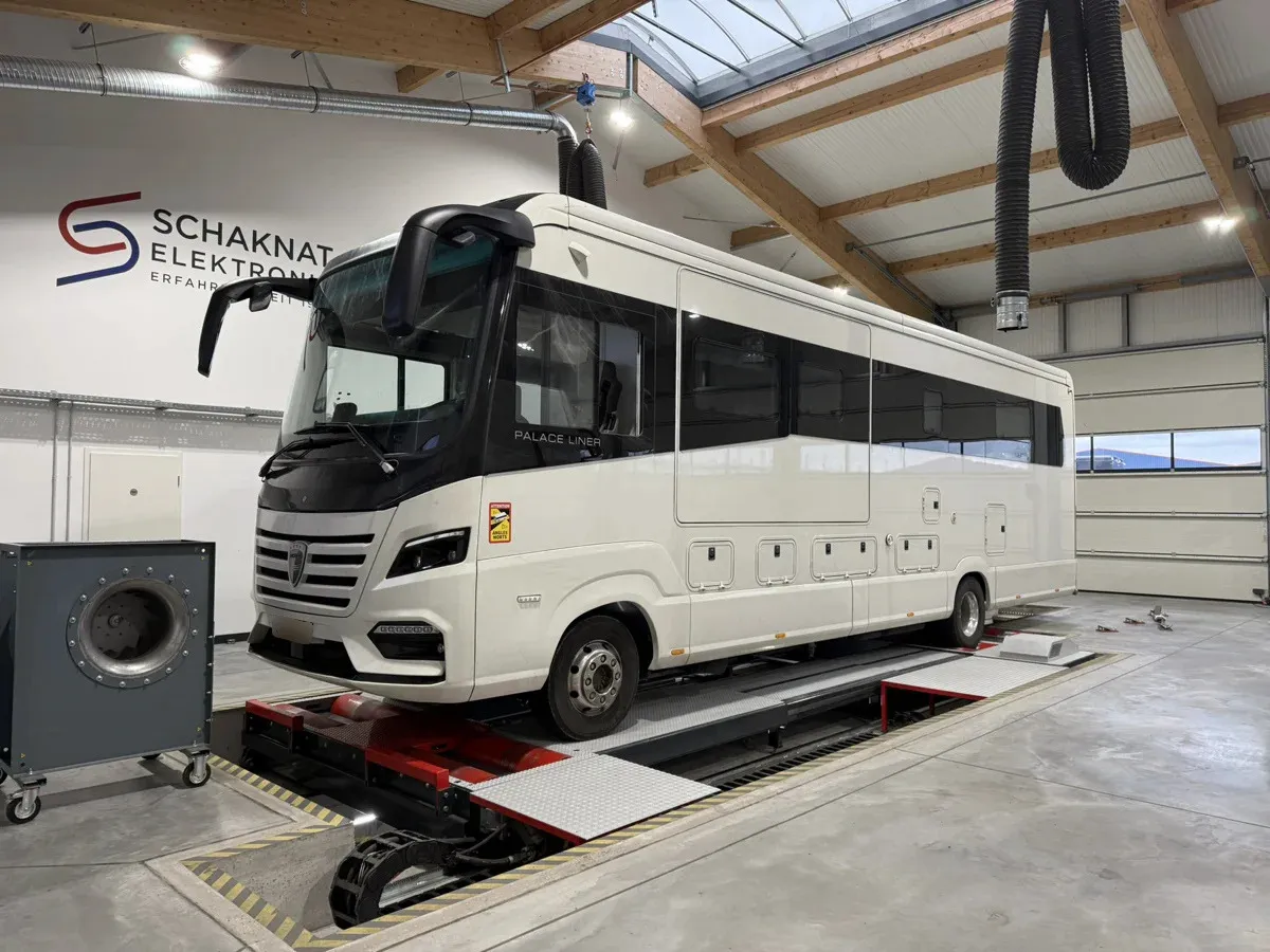 Wohnmobil Chiptuning bei Schaknat Elektronik, Palace Liner auf dem Prüfstand