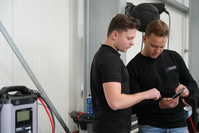 Teamarbeit, Diagnose am Tablet