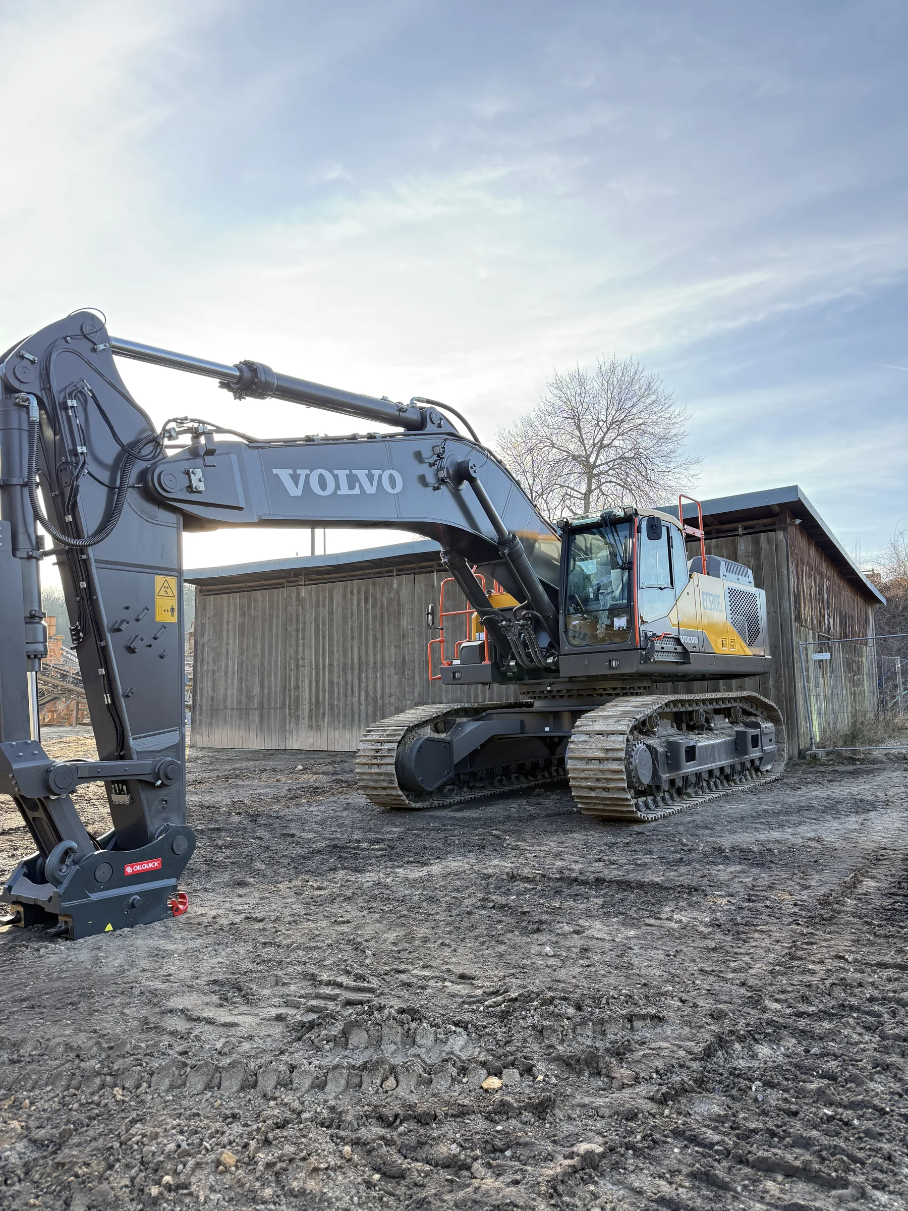 Volvo EC480 Kettenbagger auf der Baustelle