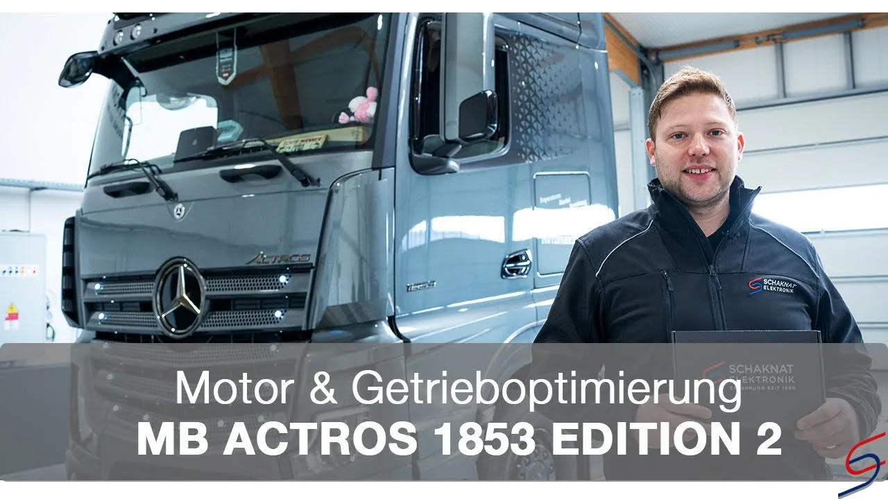 Mercedes Actros auf dem Leistungsprüfstand